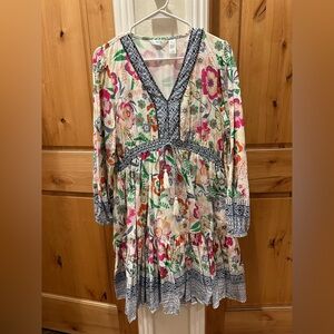 Kaktus floral hippie boho dress